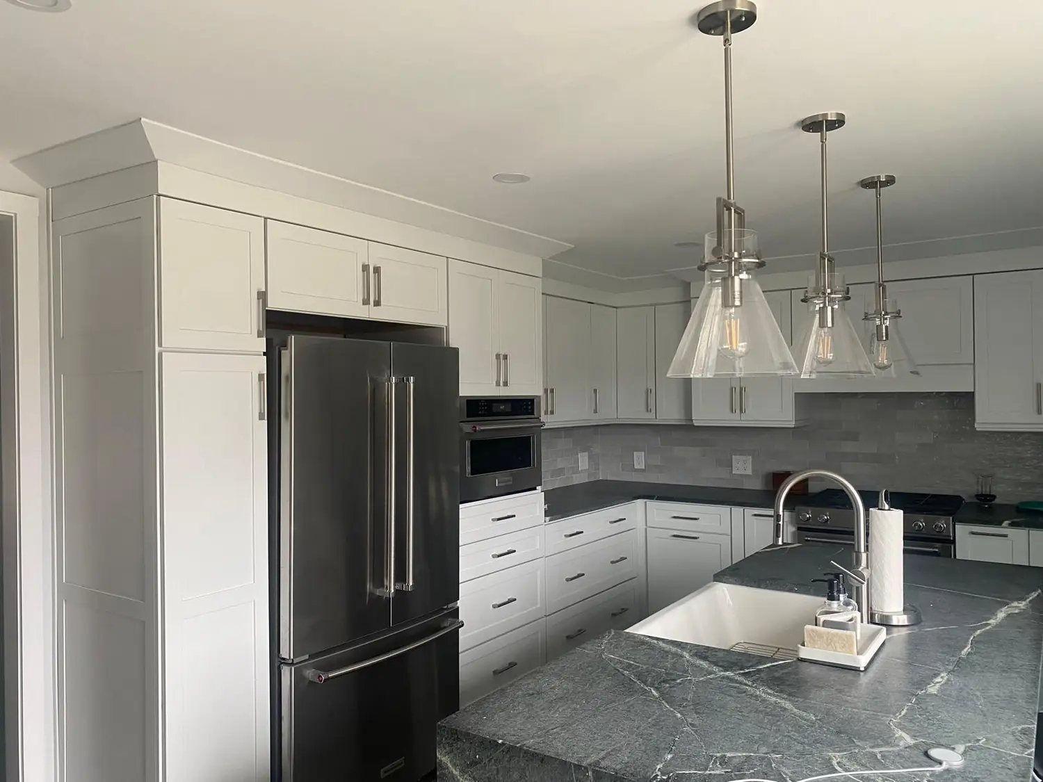 Kitchen remodel in Mansfield, MA by Waterfront Construction